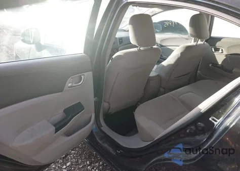 2012 Honda Civic Lx из США, поврежденный, VIN 19XFB2F57CE095901